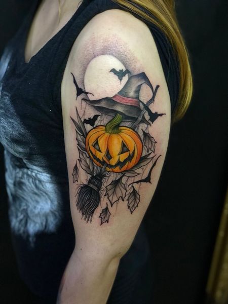 Halloween Shoulder Tattoo