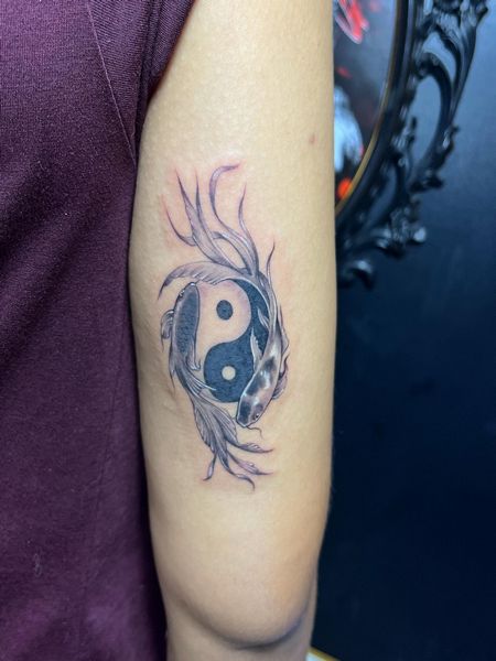 Koi Fish Yin Yang Tattoo