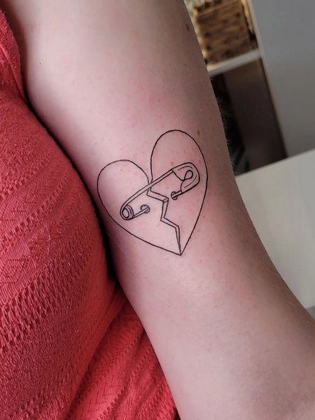 Meaningful Broken Heart Tattoo