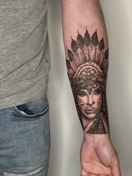Mexican Aztec Tattoo