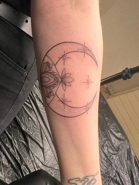 Moon Forearm Tattoos