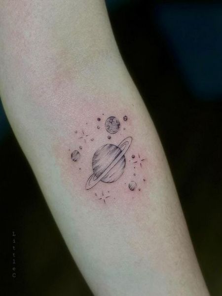 Planet Scene Tattoo