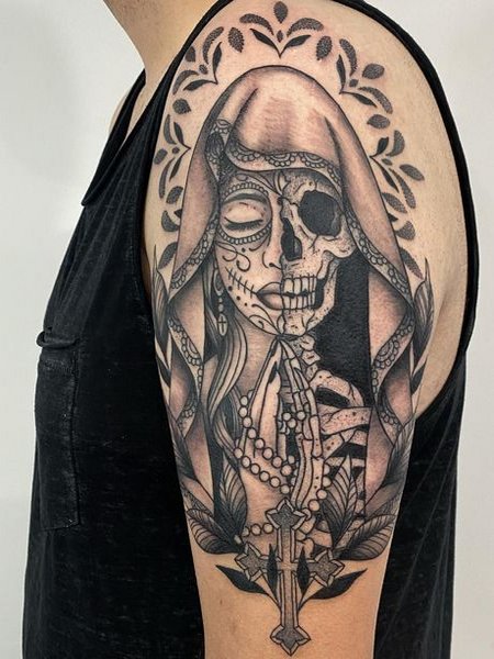 Religious Grim Reaper Tattoo
