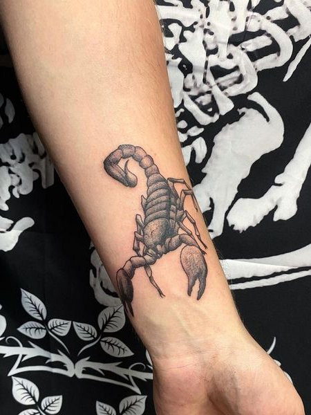 Scorpion Tattoo On Wrist