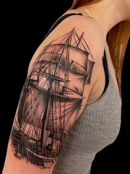 Ship Tattoos For Women