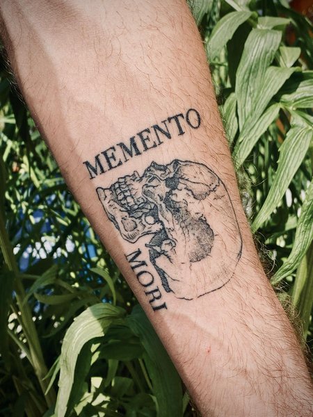Small Memento Mori Tattoo