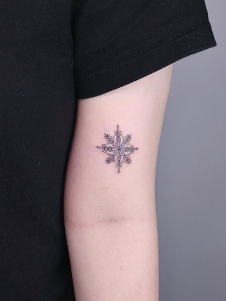Small Snowflake Tattoo