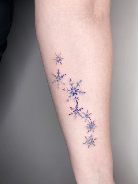 Snowflake Forearm Tattoo