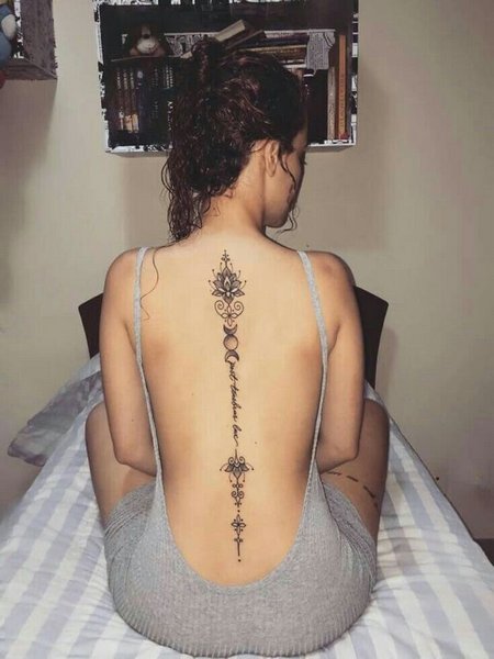 Spine Temporary Tattoo