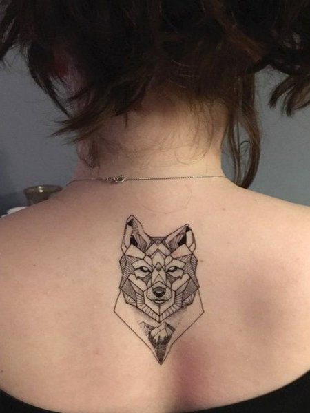 Temporary Wolf Tattoo