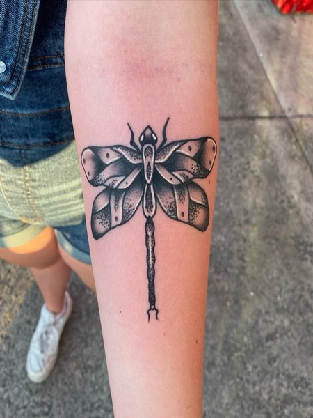 Traditional Dragonfly Tattoo