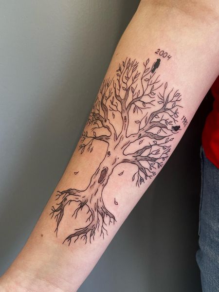 Tree Forearm Tattoos