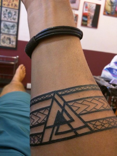 Warrior Tribal Armband Tattoo