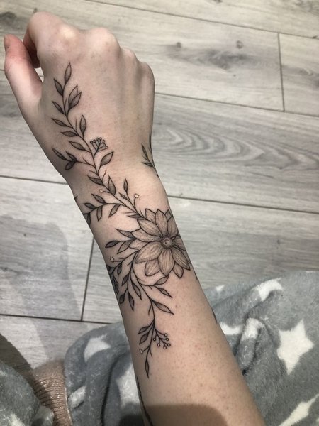 Wrist Vine Tattoo