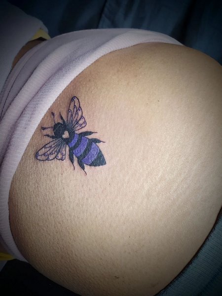 Bee Butt Tattoo