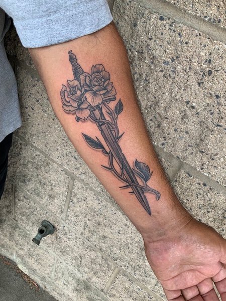 Dagger Tattoo For Men