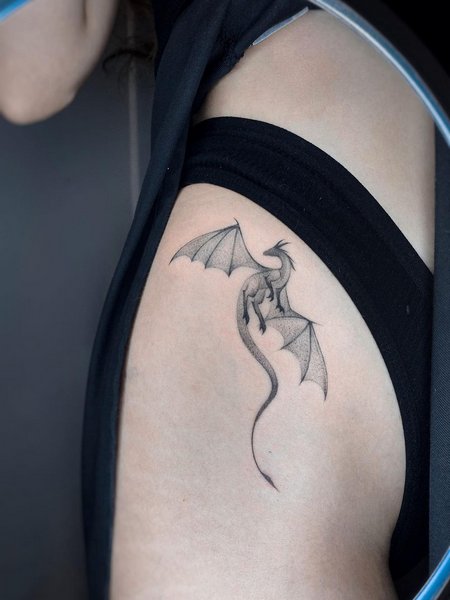Dragon Hip Tattoo