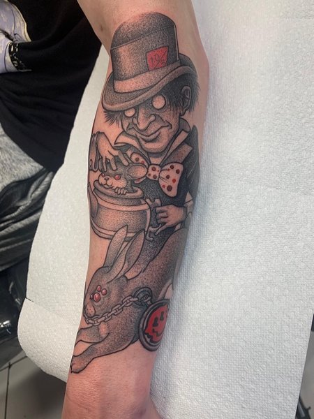 Evil Alice In Wonderland Tattoo
