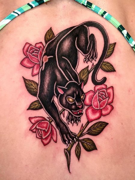 Feminine Panther Tattoo