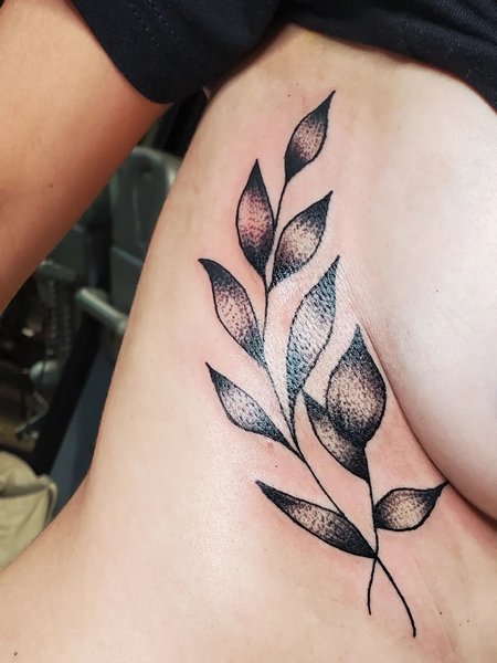 Floral Underboob Tattoos