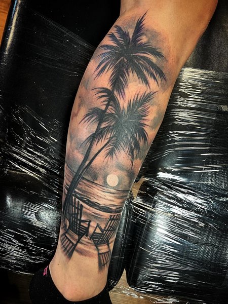 Florida Palm Tree Tattoo