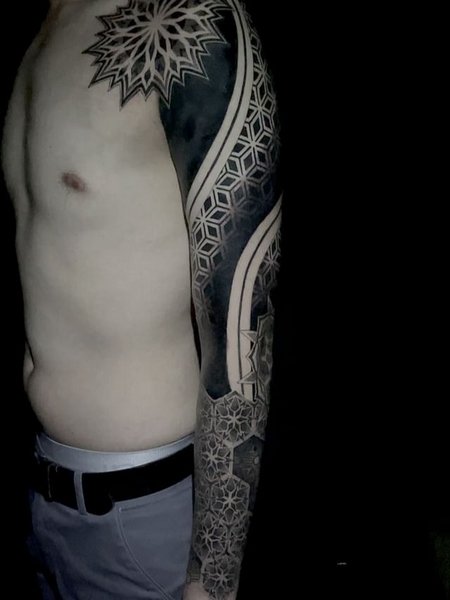 Full Sleeve Mandala Tattoo