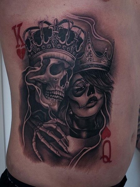 Gangster King And Queen Tattoo