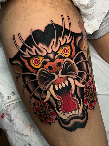Japanese Panther Tattoo
