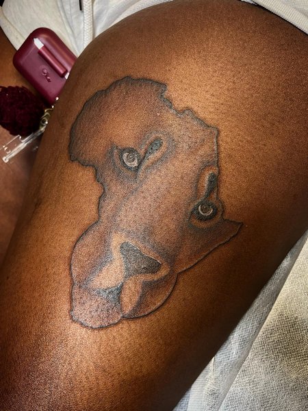 Lion Africa Tattoo