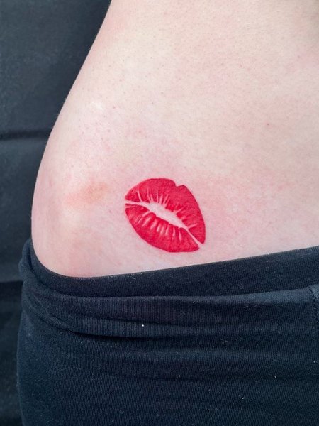 Lip Hip Tattoo