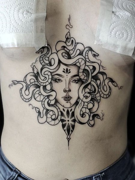 Medusa Underboob Tattoos