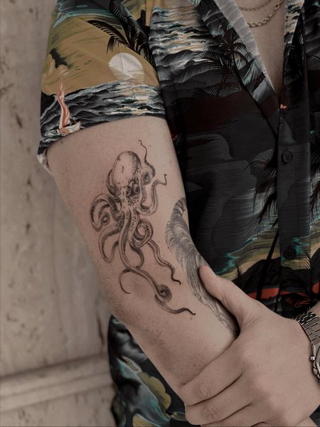 Octopus Tattoo On Arm