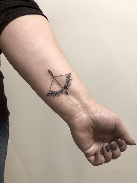 Sagittarius Tattoo On Wrist