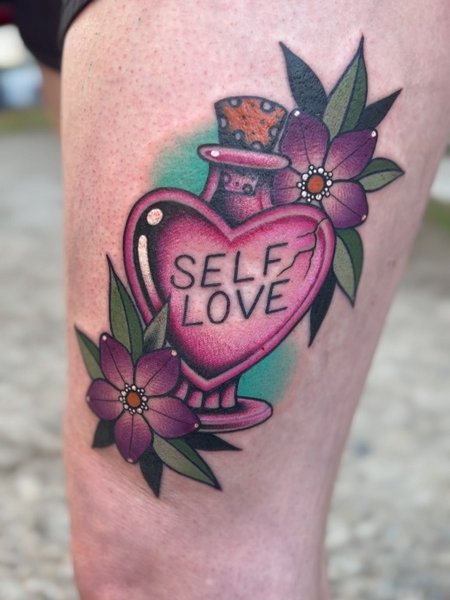 Self Love Heart Tattoo
