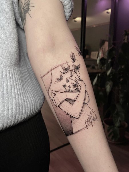 Self Love Tattoo On Forearm