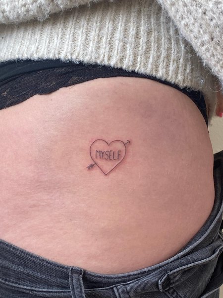 Self Love Tattoo On Hip