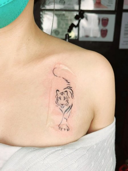 Simple Tiger Tattoo