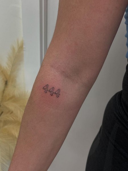 Small 444 Tattoo