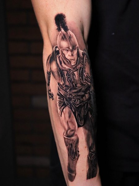 Spartan Achilles Tattoo