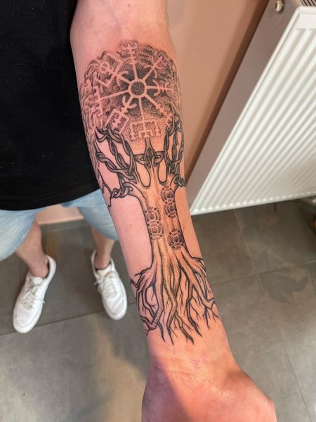 Viking Tree Of Life Tattoo