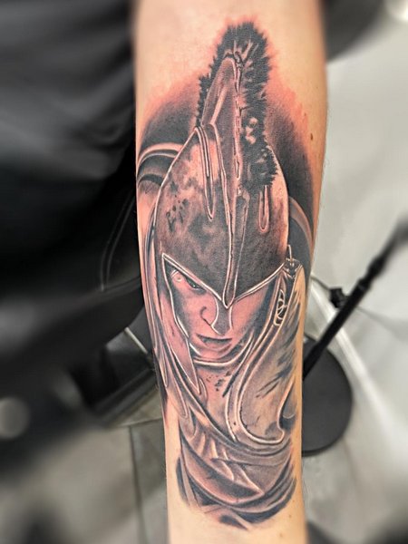 Warrior Achilles Tattoo