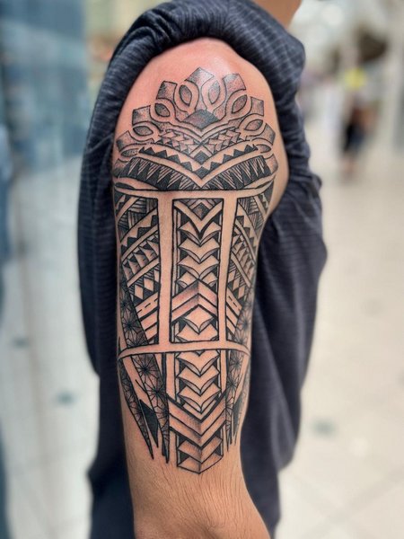 Polynesian Tribal Gemini Tattoo