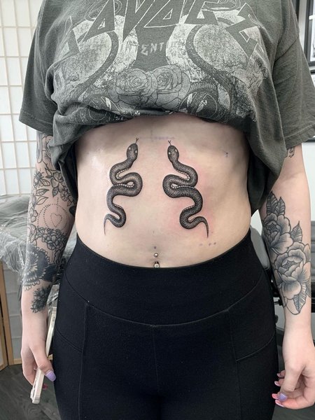 Stomach Tattoo For Woman