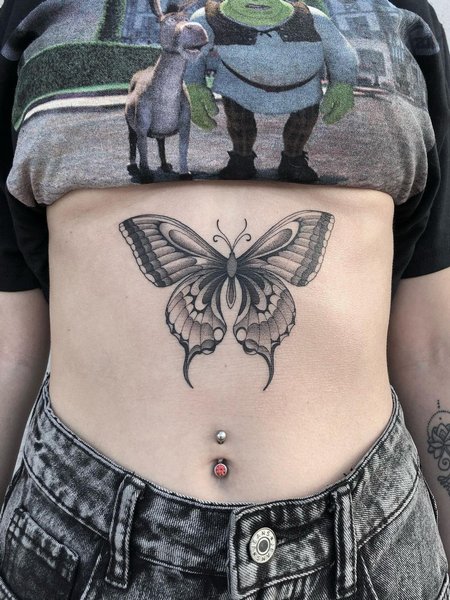 Tattoos For Womens Stomach