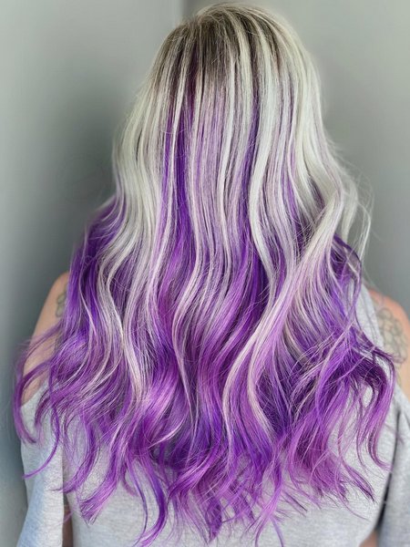 Blonde And Purple Hair