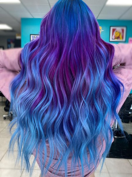 Blue And Purple Hair