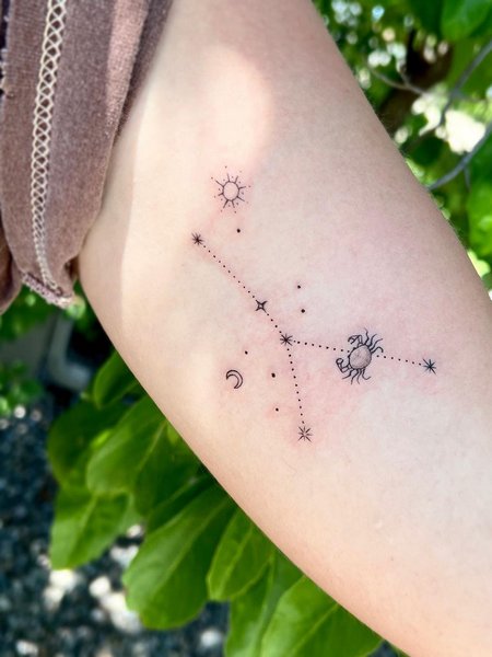 Cancer Constellation Tattoo