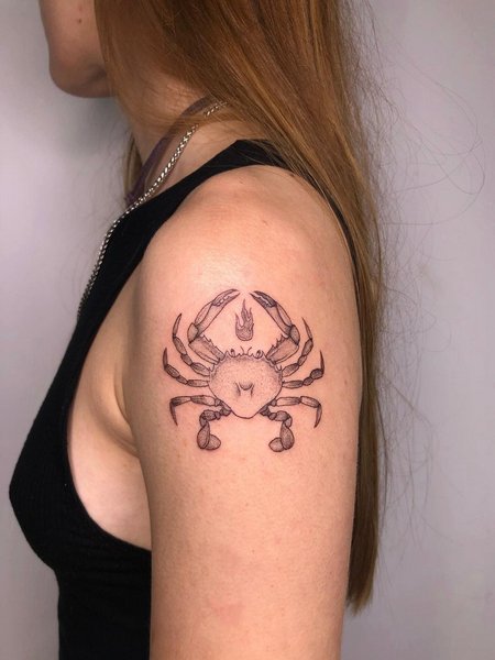 Cancer Crab Tattoo