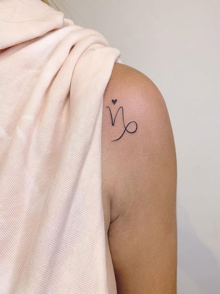 Capricorn Sign Tattoo