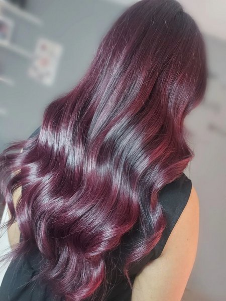 Dark Hair Purple